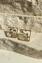 Fiorel Design-Teeny Weeny Square - Lilac Küpe-Küpe-1-Milagron.com