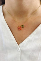 Fiorel Design-Teeny Weeny Square - Pink-Kolye-1-Milagron.com