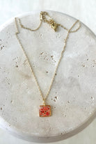 Fiorel Design-Teeny Weeny Square - Pink-Kolye-2-Milagron.com