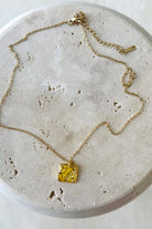 Fiorel Design-Teeny Weeny Square - Yellow-Kolye-2-Milagron.com