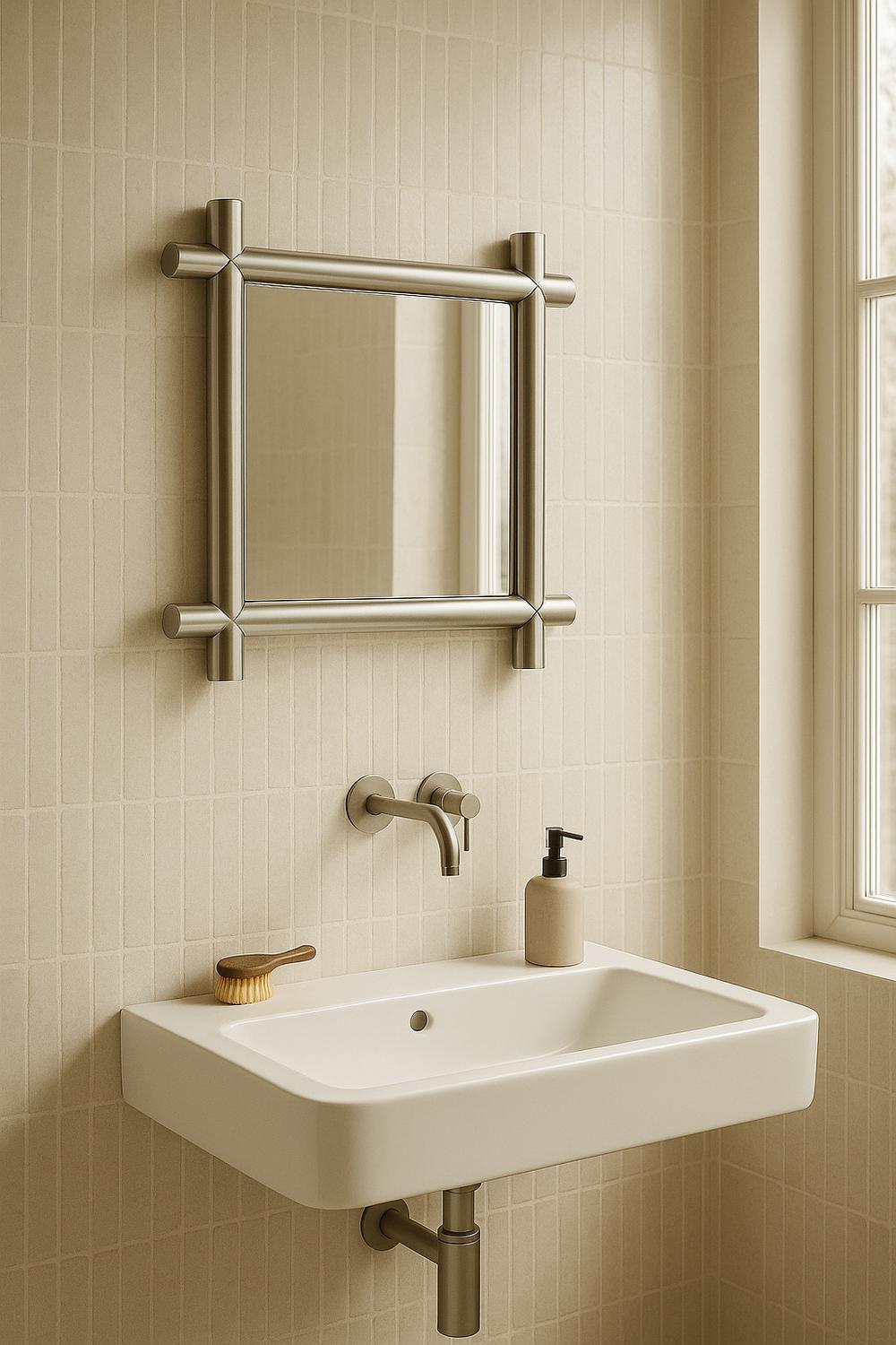 Frame Ayna Gümüş - 0