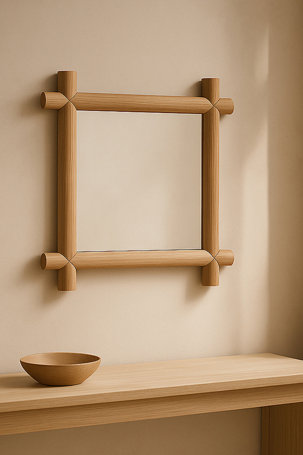 Frame Ayna Natürel - 0