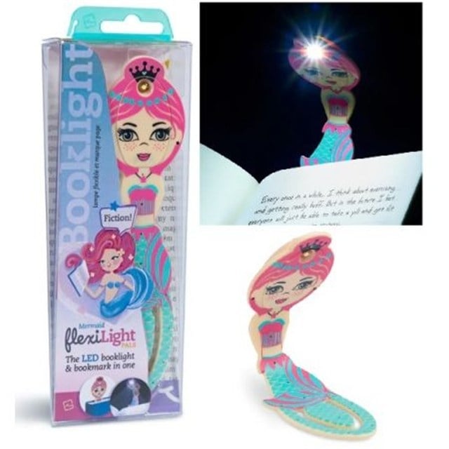 Flexilight-Pals Mermaid Teal - Arkadaşlar Esnek Okuma Lambası Denizkızı Teal Mavisi-Kitap Okuma Lambası-2-Milagron.com