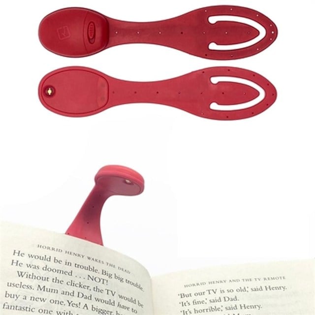 Flexilight-Red- Esnek Okuma Lambası Kırmızı-Kitap Okuma Lambası-3-Milagron.com