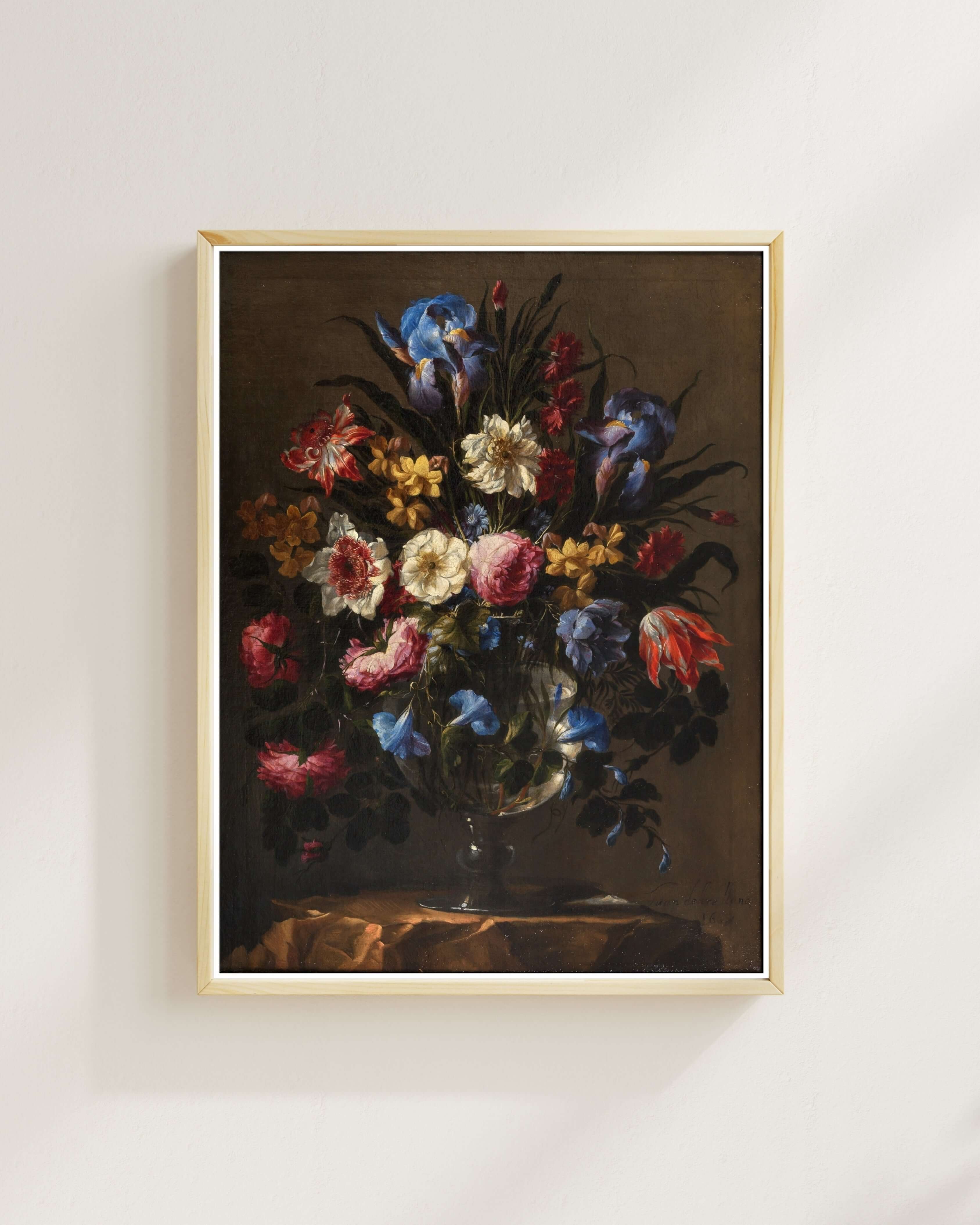 Jan Davidsz. De Heem - Cam Vazoda Çiçekler Ii