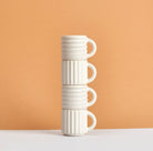 White Ripple Mug Set Of 2