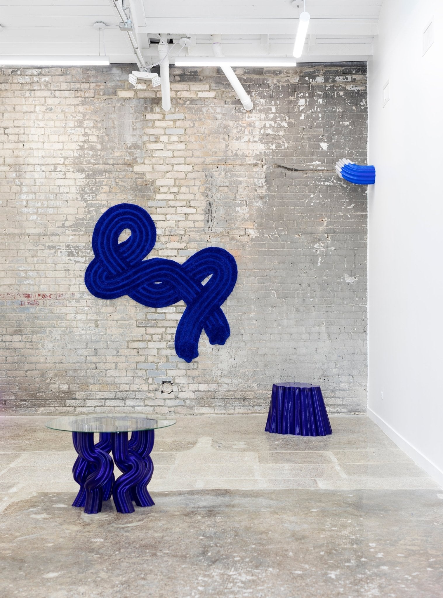 Entwine Rug Single Blue
