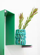 Frosting Vase Blue