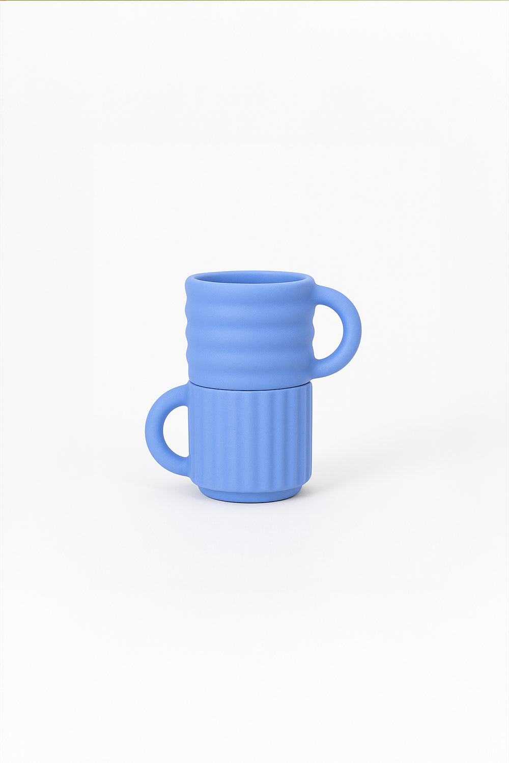 Ripple Espresso Fincanı 2'li Set | Açık Mavi - 1