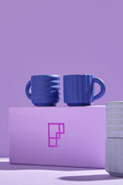 Ripple Espresso Fincanı 2'li Set | Koyu Mavi - 0