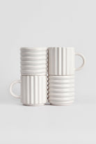 Ripple Mugs 2'li Set | Beyaz - 3