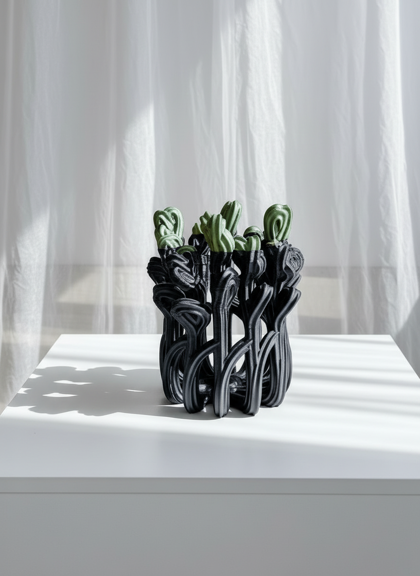 Superbloom Vase Large Black + Rainbow