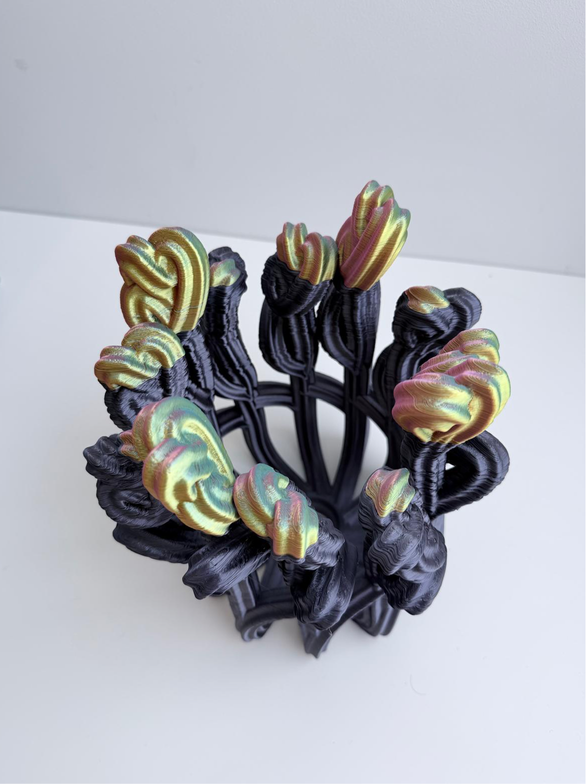 Superbloom Vase Large Black + Rainbow