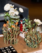 Superbloom Small Vase Green + Purple