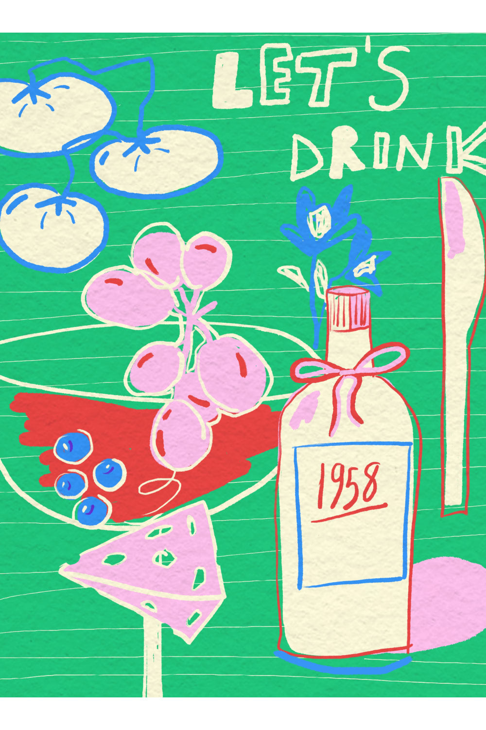 Fulya Genç-Let's Drink Artprint-Tablo-2-Milagron.com