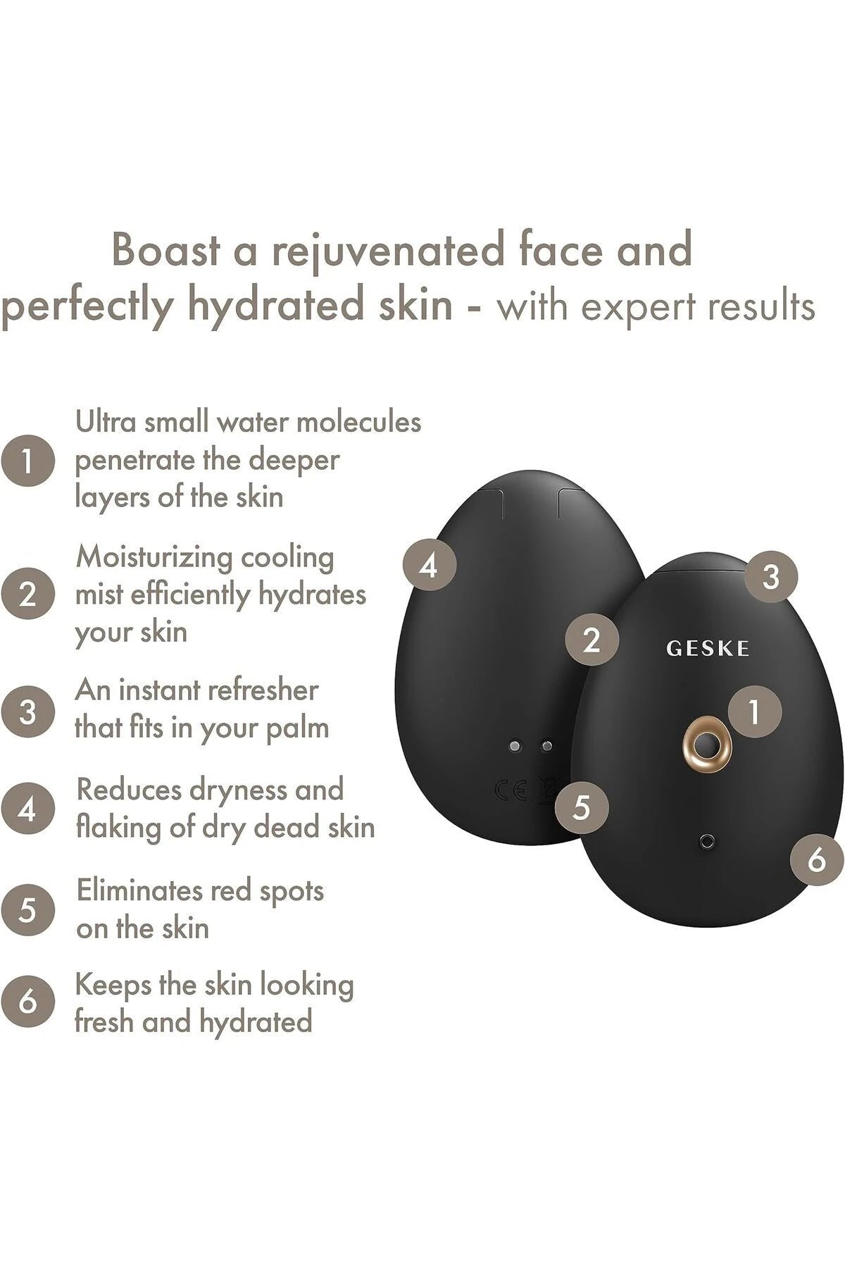 Geske-Buharlı Cilt Nemlendirici Ve Yenileyici Yüz Bakım Cihazı | Facial Hydration Refresher-Cilt Bakım Aletleri-12-Milagron.com