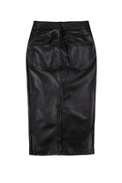 GMG Firenze-%100 Deri Yırtmaçlı Kadın Etek-Etek-5-Milagron.com