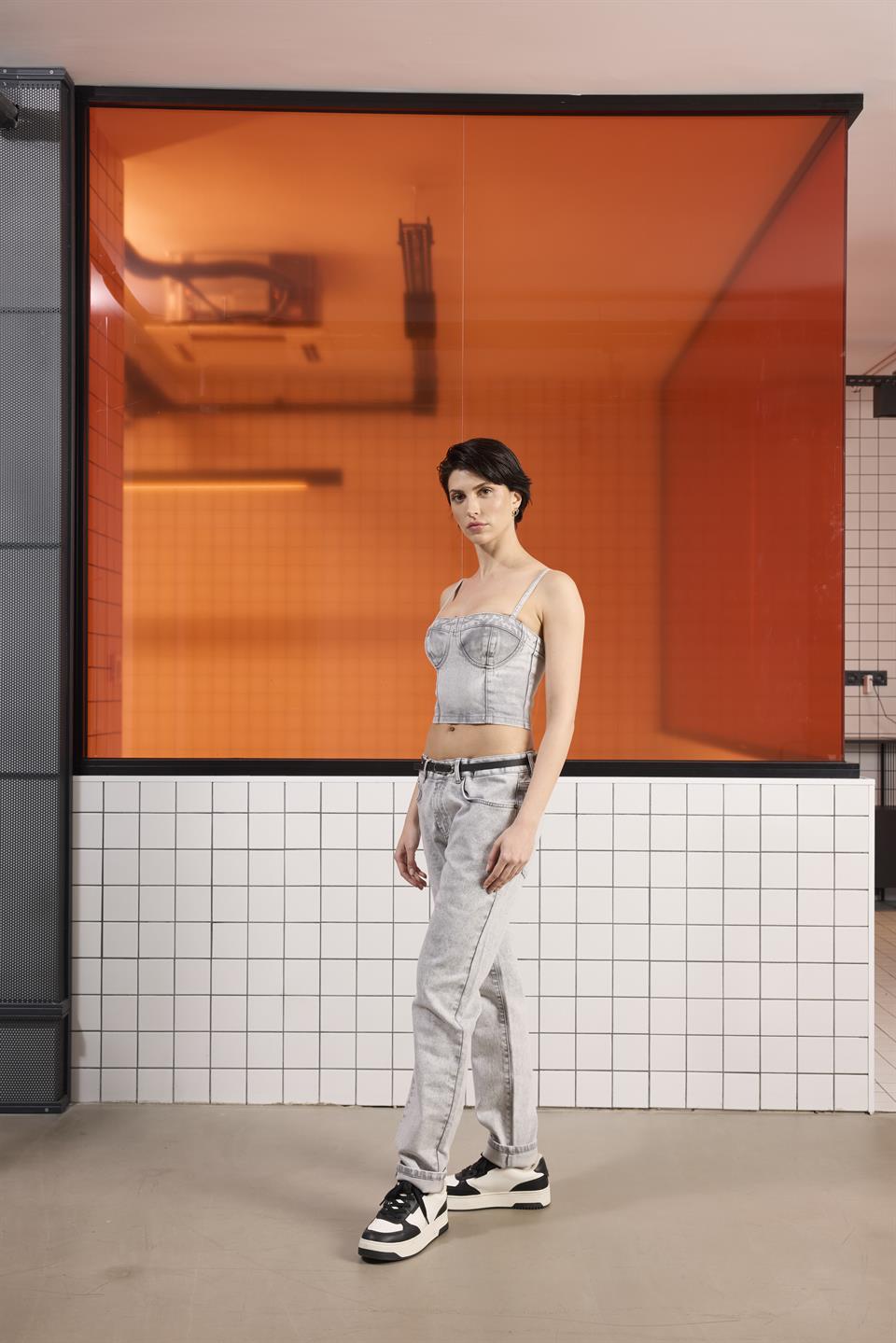 5 Cep Casual Denim Erkek Pantolon