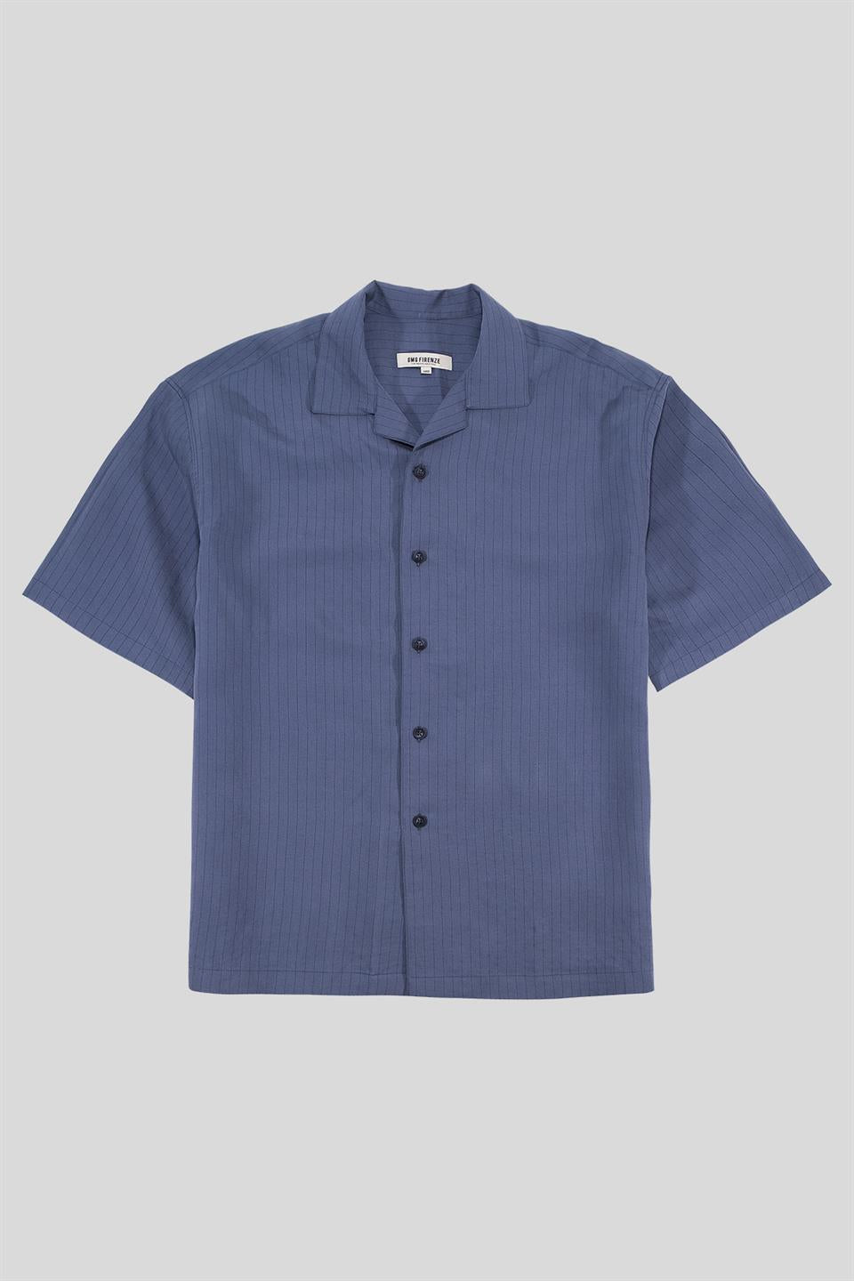 Apaj Yaka Çizgili Oversize Modal Gömlek