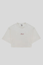 Arka Baskı Detaylı Kadın Crop T-Shirt