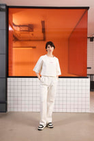 GMG Firenze-Arka Baskı Detaylı Kadın Crop T-Shirt-T-Shirts-1-Milagron.com