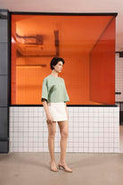 GMG Firenze-Arka Baskı Detaylı Kadın Crop T-Shirt-T-Shirts-8-Milagron.com