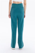 GMG Firenze-Bağcıklı Nervürlü Modal Bol Paça Örme Pantolon-Eşofman-6-Milagron.com