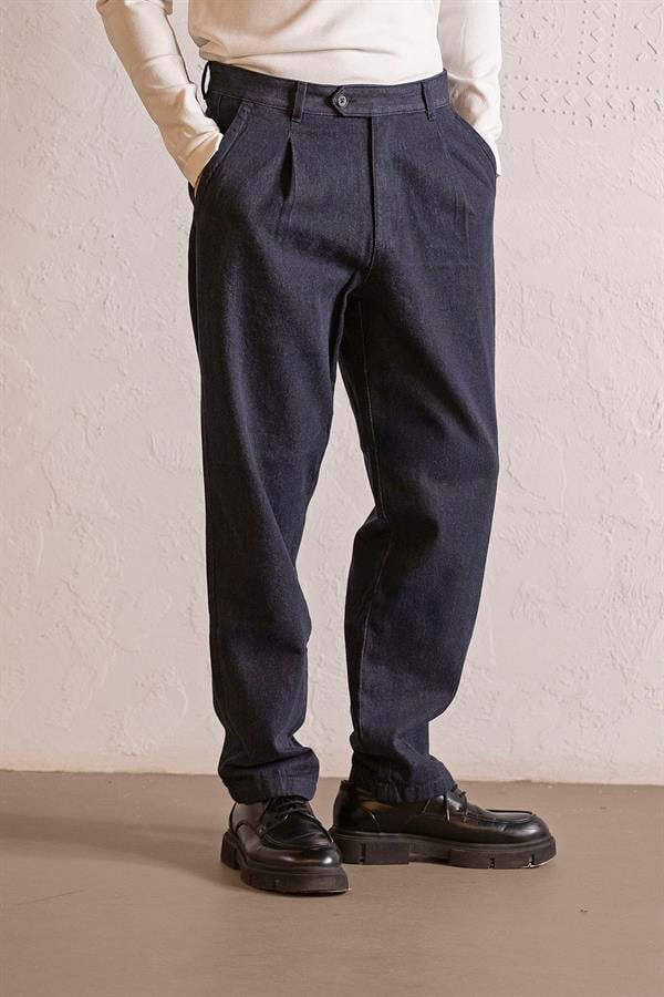 GMG Firenze-Baggy Fit Denim Erkek Pantolon-CHINO-1-Milagron.com