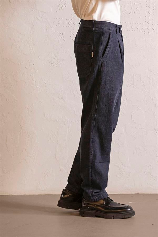 GMG Firenze-Baggy Fit Denim Erkek Pantolon-CHINO-2-Milagron.com