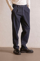 GMG Firenze-Baggy Fit Denim Erkek Pantolon-CHINO-1-Milagron.com