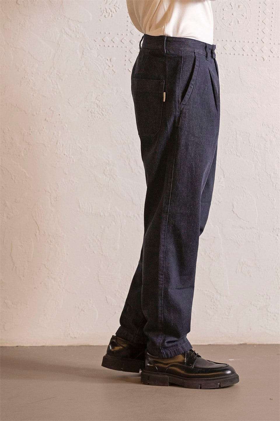 GMG Firenze-Baggy Fit Denim Erkek Pantolon-CHINO-2-Milagron.com
