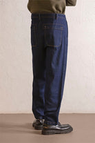 GMG Firenze-Gusto Detaylı Baggy Fit Denim Erkek Pantolon-PANTOLON-3-Milagron.com