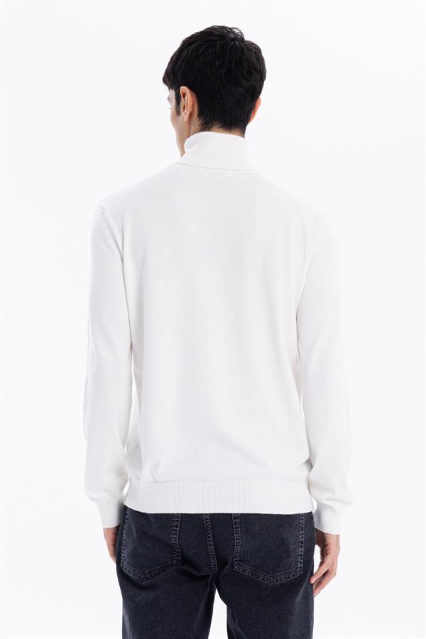 Balıkçı Yaka Slim Fit Basic Erkek Kazak