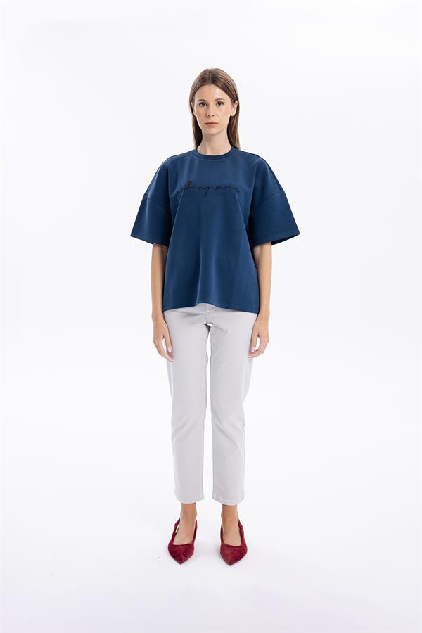 GMG Firenze-Basic 5 Cep Casual Kadın Dokuma Pantolon-//Özel Fi̇yatlar-3-Milagron.com