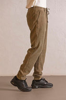 GMG Firenze-Beli Lastikli Bağcıklı Fitilli Erkek Pantolon-CHINO-2-Milagron.com