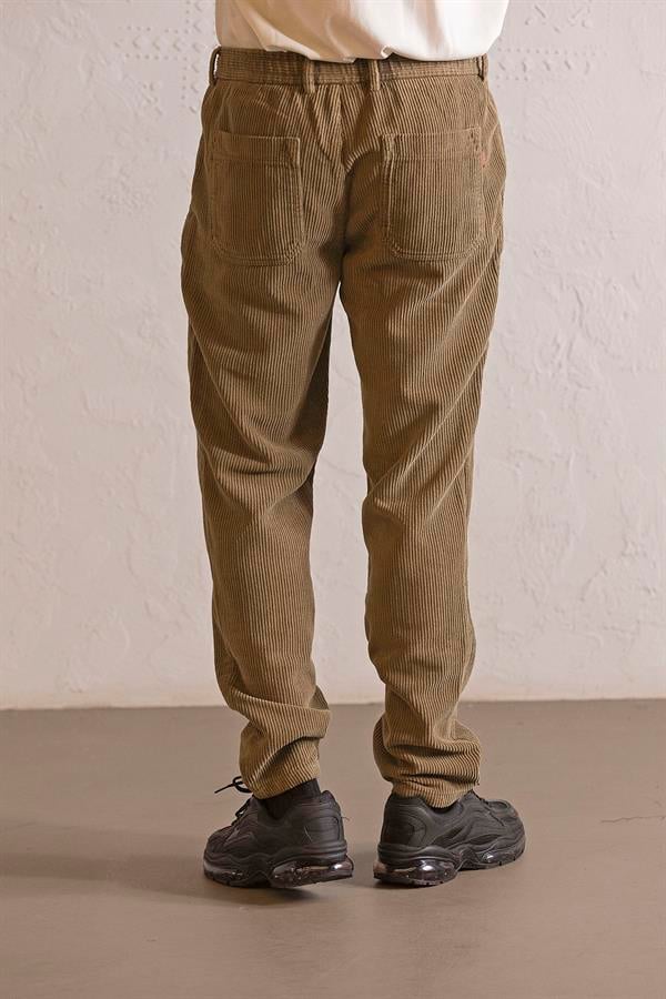 GMG Firenze-Beli Lastikli Bağcıklı Fitilli Erkek Pantolon-CHINO-3-Milagron.com