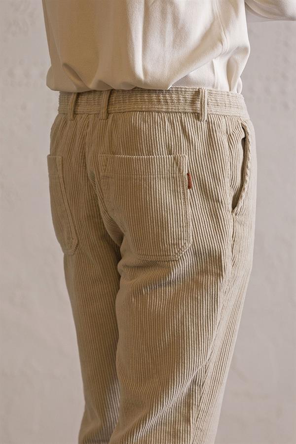 GMG Firenze-Beli Lastikli Bağcıklı Fitilli Erkek Pantolon-CHINO-8-Milagron.com