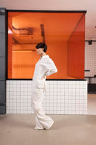 GMG Firenze-Beli Lastikli İstanbul Cepli Geniş Paça Çizgili Kadın Pantolon-Pantolon-3-Milagron.com