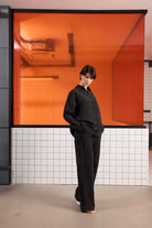 GMG Firenze-Beli Lastikli İstanbul Cepli Geniş Paça Kadın Pantolon-Pantolon-4-Milagron.com