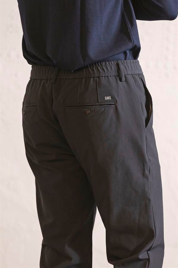 GMG Firenze-Beli Lastikli Ve Bağcıklı Cepleri çıtçıtlı Jogger Erkek Pantolon-JOGGER-12-Milagron.com