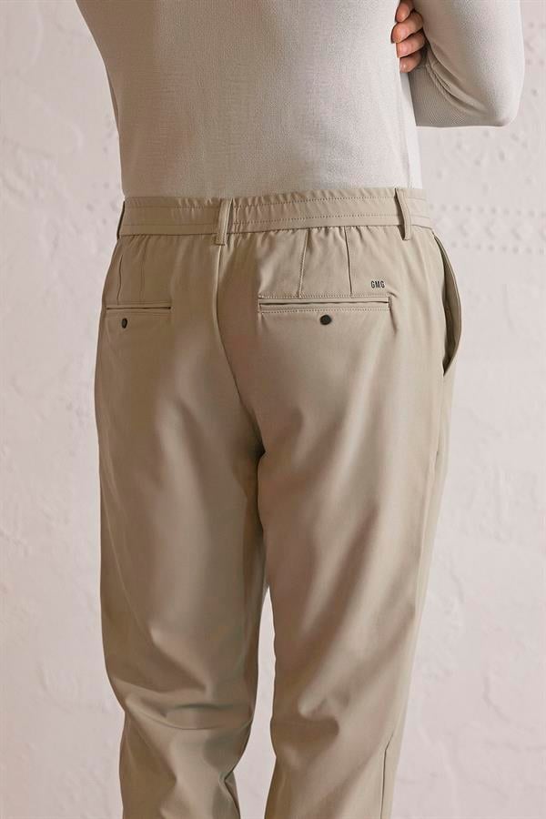 GMG Firenze-Beli Lastikli Ve Bağcıklı Cepleri çıtçıtlı Jogger Erkek Pantolon-JOGGER-4-Milagron.com