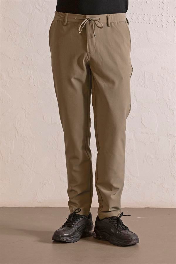 GMG Firenze-Beli Lastikli Ve Bağcıklı Cepleri çıtçıtlı Jogger Erkek Pantolon-JOGGER-5-Milagron.com