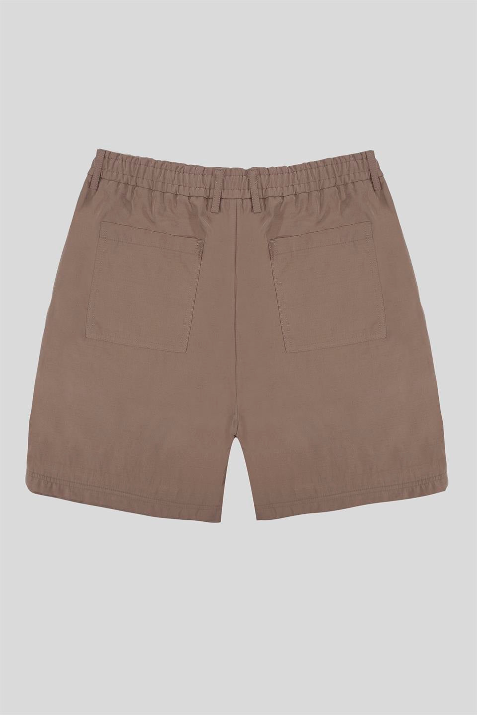 Beli Lastikli Ve Bağcıklı Slim Fit Erkek Şort