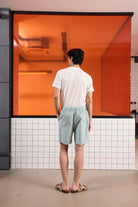 GMG Firenze-Beli Lastikli Ve Bağcıklı Slim Fit Erkek Şort-Şort-8-Milagron.com