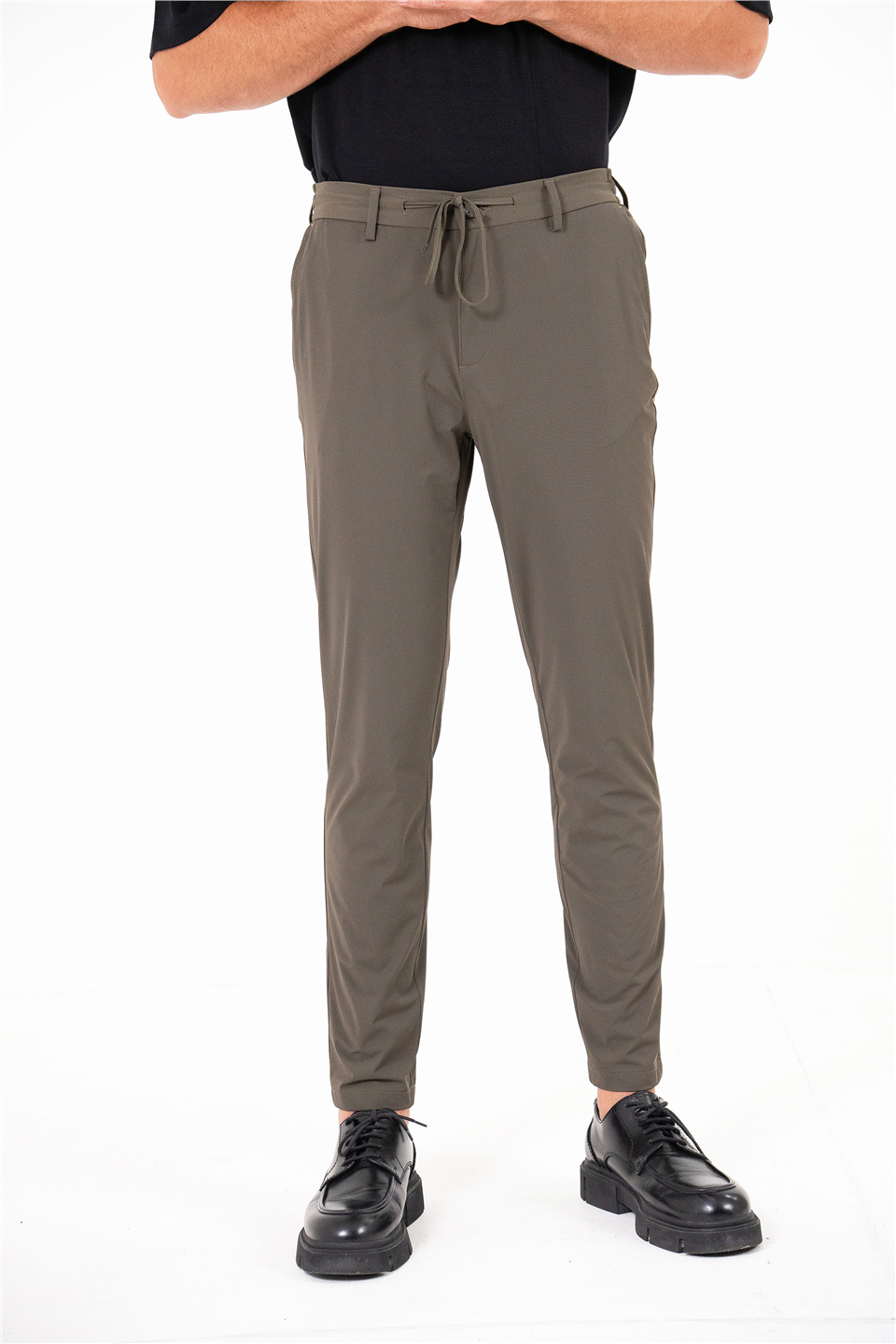 Beli Yarım Lastikli Arkası Çift Fleto Jogger Erkek Pantolon