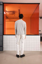 GMG Firenze-Bisiklet Yaka %100 Pamuk Links örgü Yıkamalı örgü Erkek Kazak-KAZAK-10-Milagron.com