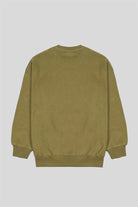Bisiklet Yaka %100 Pamuk Oversize Kadın Sweatshirt