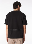 Bisiklet Yaka Arka Eteği Garnili Oversize Erkek T-Shirt
