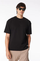 GMG Firenze-Bisiklet Yaka Arka Eteği Garnili Oversize T-Shirt-T-Shirts-1-Milagron.com