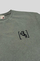 Bisiklet Yaka Arkası Enjeksiyon Baskı %100 Pamuk Oversize Erkek T-Shirt
